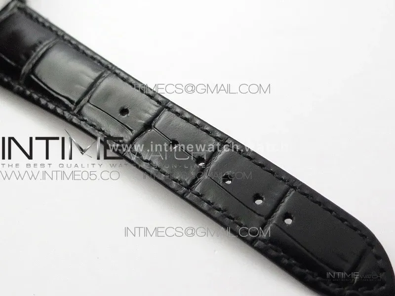 Classic 5077P-102 SS Case FLF Best Edition Real Enamel Dial 4 Black Leather strap Cal.240