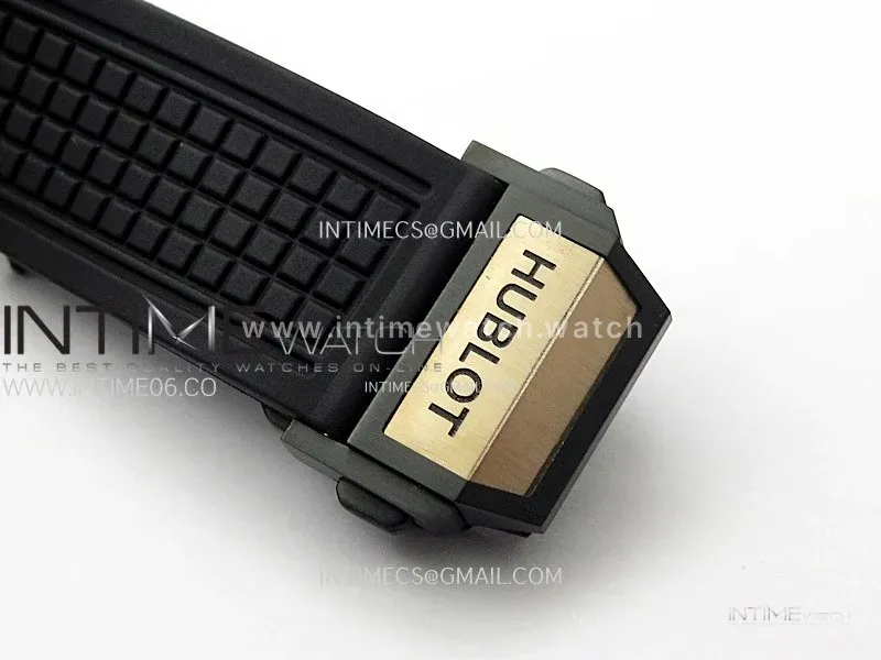 Square Bang Unico 42mm RG/Ceramic BBF 1:1 Best Edition Skeleton Dial on Black Rubber Strap A1280