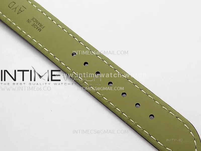 Tank Francaise Ladies 21.2mm RG 8848F 1:1 Best Edition Silver Dial on Red Leather Strap Ronda Quartz V2