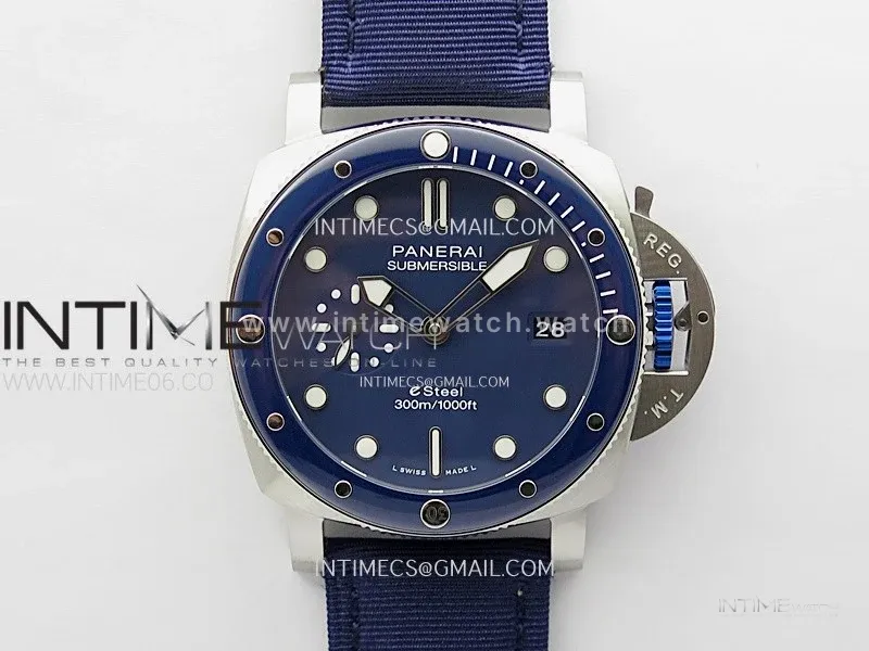 PAM1289 Y TTF Best Edition Blue Dial on Blue Leather Strap P.900 Clone