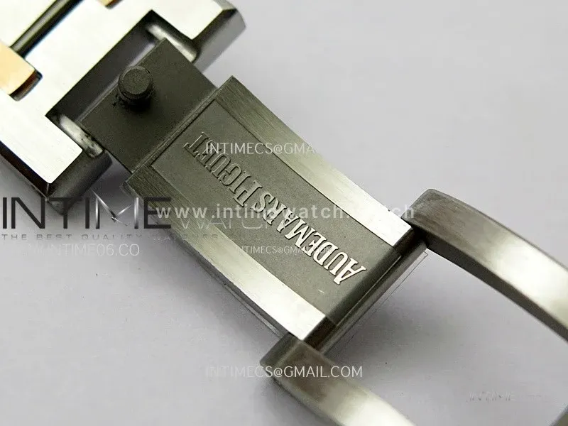 Lady Royal Oak 33mm 67651 SS/RG ZF 1:1 Best Edition Silver Textured Dial on SS Bracelet RONDA Quartz