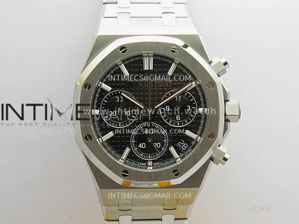 Royal Oak Chrono 26240 SS ZF 1:1 Best Edition Black Dial On SS Bracelet Super Clone DD4401
