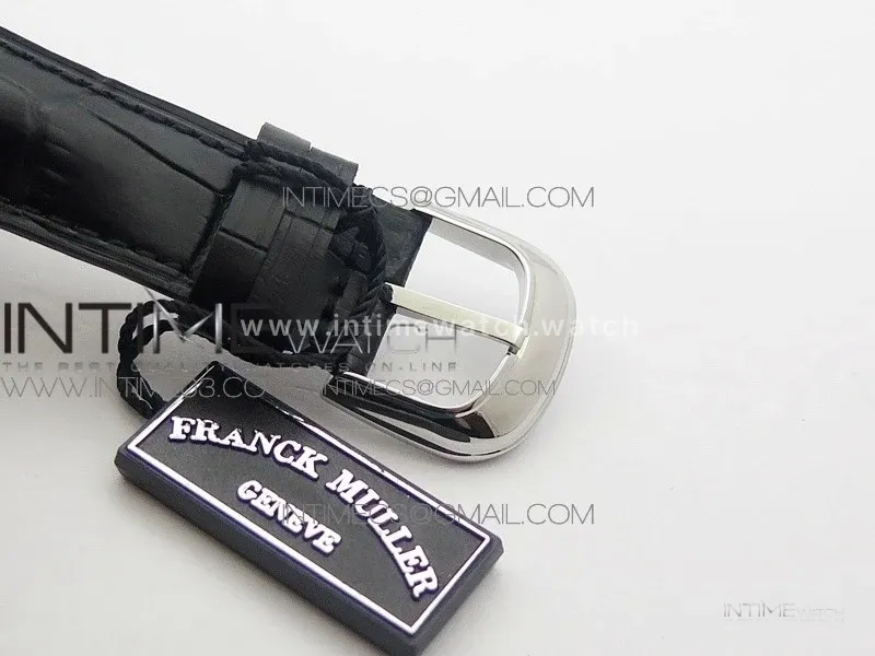 Crazy Hours Real Jumping Hour SS ABF White Dial White Markers on Black Leather Strap A23J