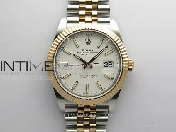 DateJust 41 126331 ARF 1:1 Best Edition 904L Steel White Dial on SS/RG Jubilee Bracelet SH3235（Gain Weight）