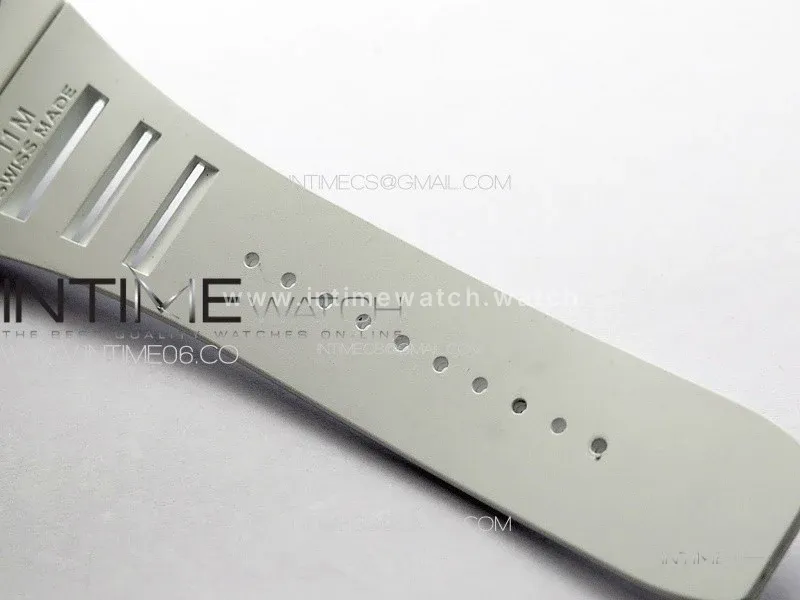RM055 Real Ceramic Case KUF Best Edition Red Crown on White Rubber Strap MIYOTA8215