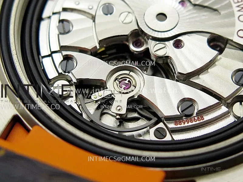 Planet Ocean 43.5mm Ti VSF 1:1 Best Edition Black/Orange Bezel Gray Dial on Gray Nylon Strap A8900