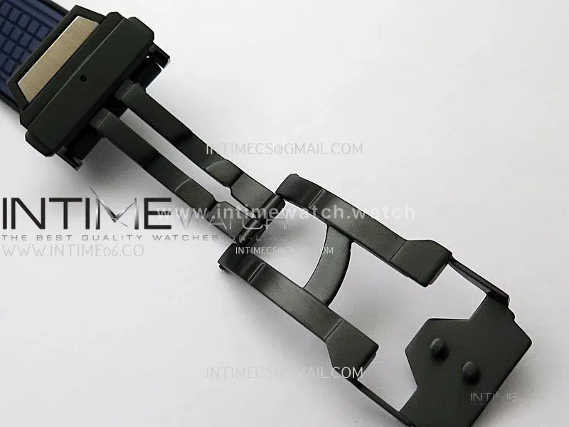 Square Bang Unico 42mm RG BBF 1:1 Best Edition Skeleton Dial on Blue Rubber Strap A1280