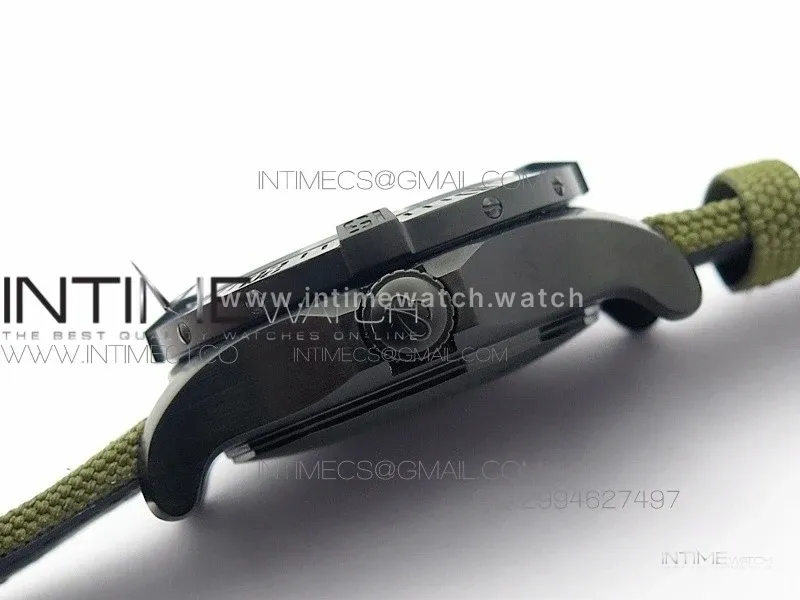 Avenger II Seawolf PVD Black CF Dial on Green Nylon Strap A2836