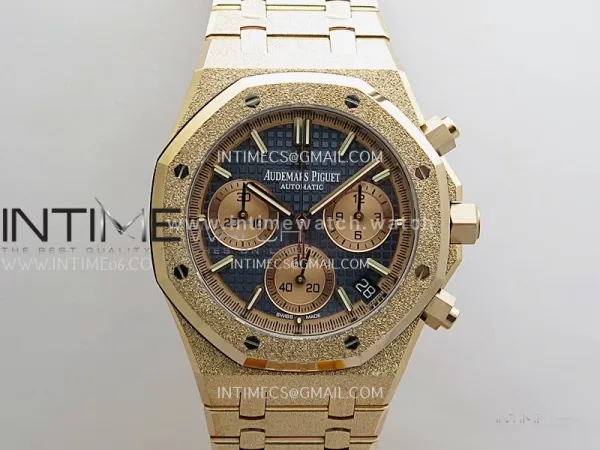 Royal Oak Chrono 26240 Frosted RG Gain Weight V2 DDF 1:1 RG Dial Black Subdial RG Bracelet Super Clone DD4401 (SW Dial)