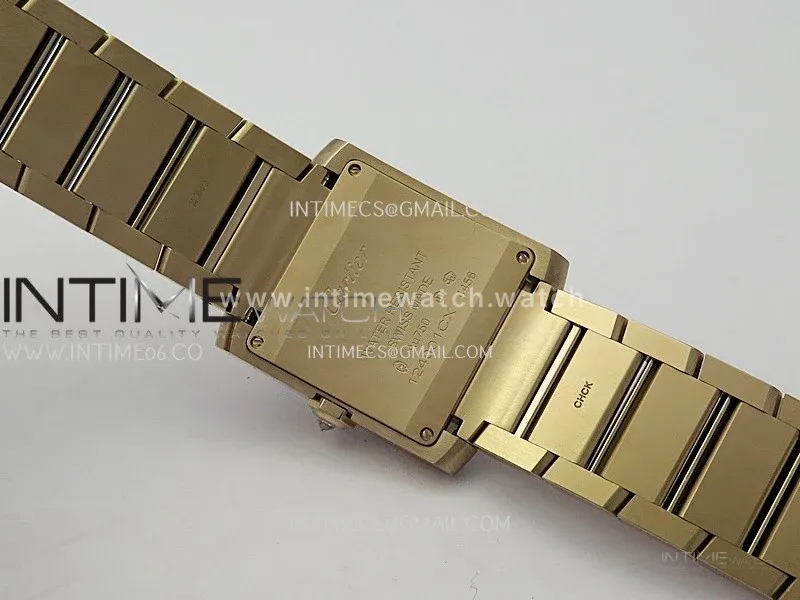 Tank Francaise Ladies 27mm Diamond Bezel RG 8848F 1:1 Best Edition Silver Dial on RG Bracelet Ronda Quartz V2