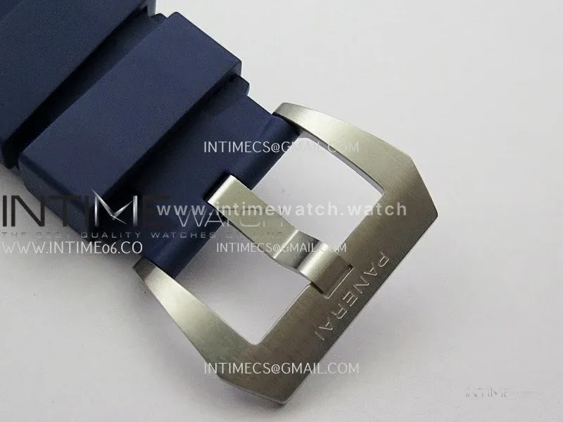 PAM1676 44mm Submersible VSF 1:1 Best Edition Blue Dial On Blue Rubber Strap P.900 Super Clone