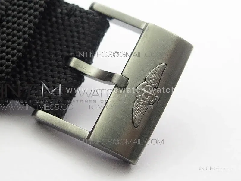 AVENGER Boutique Edition V17310 Dia Bezel Ti DLC 1:1 Best Edition Yellow Dial on Nylon Strap A2824