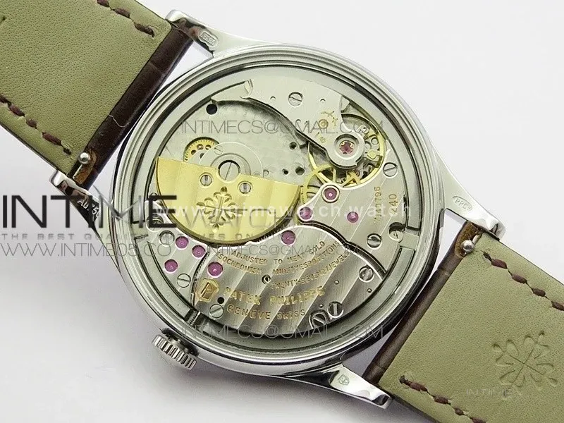 Classic 5077P-102 SS Case FLF Best Edition Real Enamel Dial 2 Brown Leather strap Cal.240