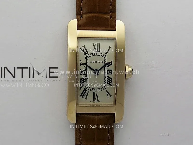 Tank WSTA0016 19mm RG Bezel 8848F Best Edition Silver Dial On Brown Leather Strap Ronda Quartz