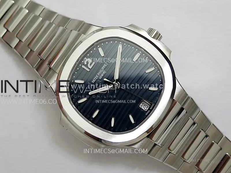 Nautilus 7118 New Version Ladies PPF 1:1 Best Edition Blue Dial on SS Bracelet A324 Super Clone