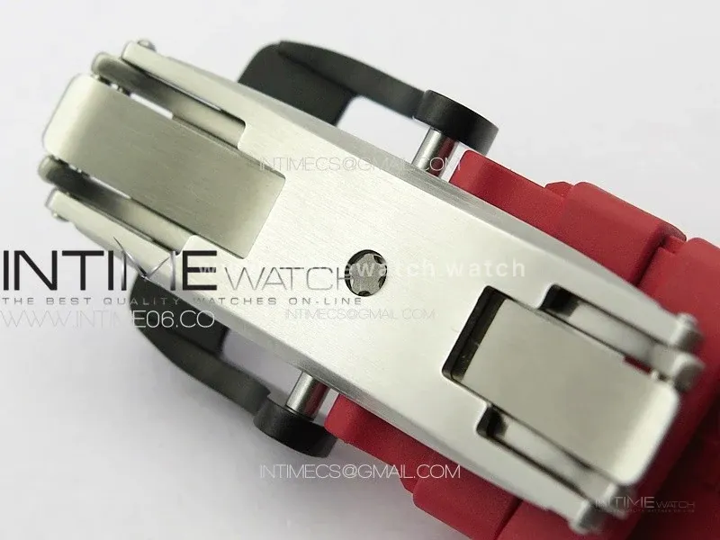 RM 035-02 Rafael Nadal NTPT Carbon on Red Rubber Strap