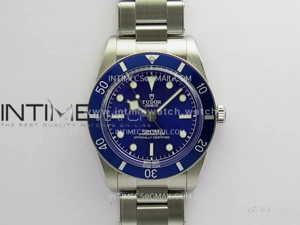 Heritage Black Bay M79000N 37mm SS ZF 1:1 Best Edition Blue Dial Blue Bezel on SS Bracelet A2824