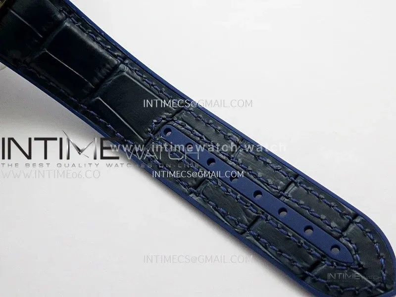 Planet Ocean Master Chronometer Blue Ceramic Bezel SS/RG VRF 1:1 Best Edition Blue Dial On Blue Gummy Strap A9900