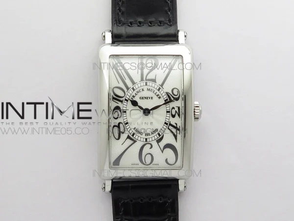 Long Island Ladies SS ZF 1:1 Best Edition on Black Leather Strap Ronda Quartz