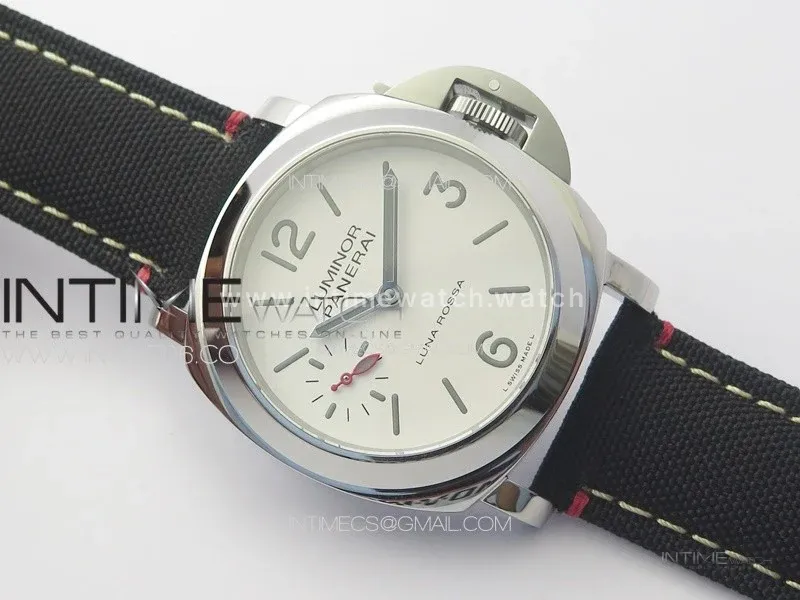 PAM1342 W HWF 1:1 Best Edition White Dial on Black Nylon Strap A6497