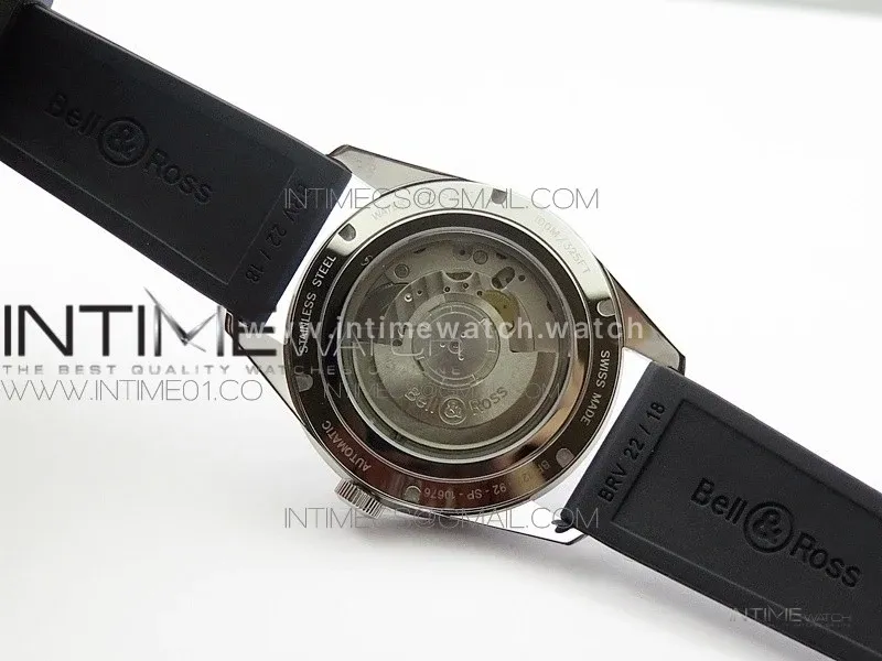 Vintage BR123 SS Brown Dial on Black Rubber Strap MIYOTA 9015