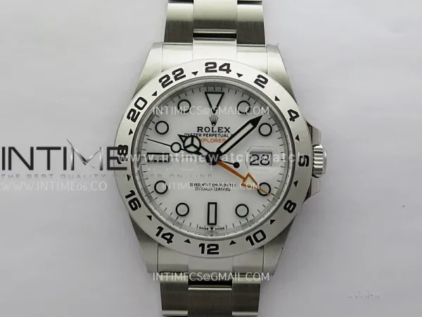Explorer II 42mm 226570 904L SS WF 1:1 Best Edition White Dial on Bracelet SH3285 CHS