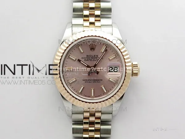 Datejust 28mm 279173 SS/RG BP Best Edition Silver Sticks Markers Dial on SS/RG Jubilee Bracelet ETA2671