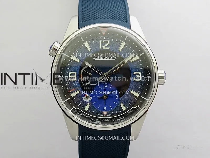 Polaris Geographic SS VRS Best Edition Blue Textured Dial On Blue Rubber Strap A939