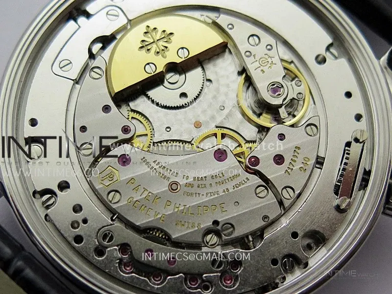 Grand Complications 6104P-010 SS PPF 1:1 Best Edition Blue Dial On Blue Leather Strap Super Clone Asian 240