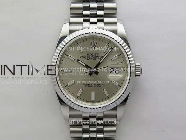 DateJust 126234 904L SS JDF 1:1 Best Edition Silver Dial Stick Markers on Jubilee 904L SS Bracelet
