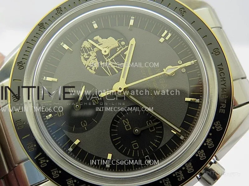 Speedmaster Professional 50th Anniversary SS/YG N1F Best Edition Gray Dial On SS Bracelet Asian 3861