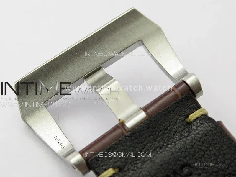 Pre Order PAM1116 SS VSF 1:1 Best Edition Green Dial on Brown Leather Strap P.9010 Super Clone