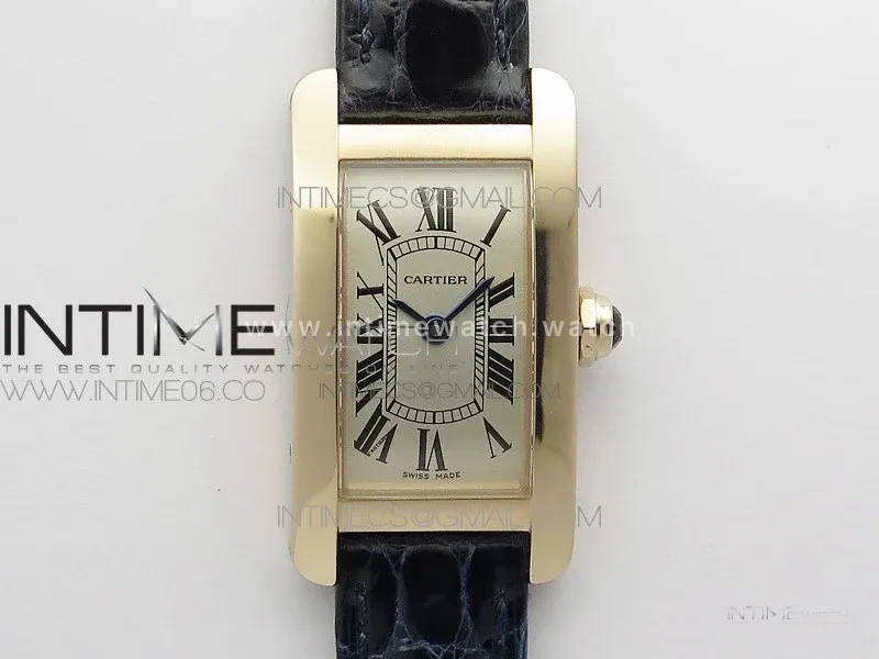 Tank WJTA0029 29mm 8848F RG Gold Dial on Black Croco Strap Ronda Quartz