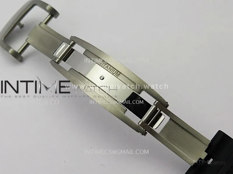 RM055 RG Inner Bezel Black Crown NTPT ZF 1:1 Best Edition Skeleton Dial On Black Shark Rubber Strap RMUL2 Super Clone
