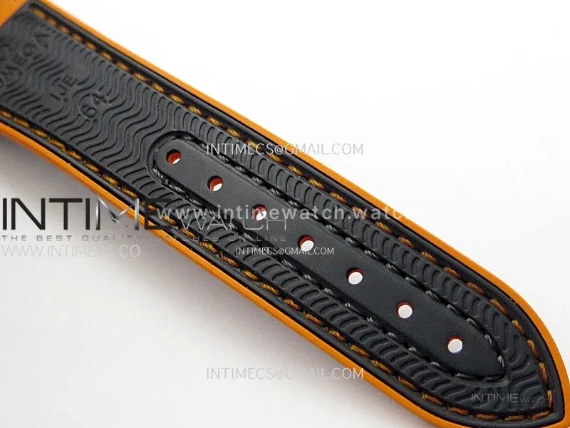 Planet Ocean 43.5mm Ti VSF 1:1 Best Edition Black/Orange Bezel Gray Dial on Gray Nylon Strap A8900