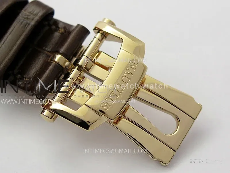 Nautilus 5712R-001 PPF 1:1 Best Edition Brown Dial on Brown Leather Strap A240 Super Clone V2