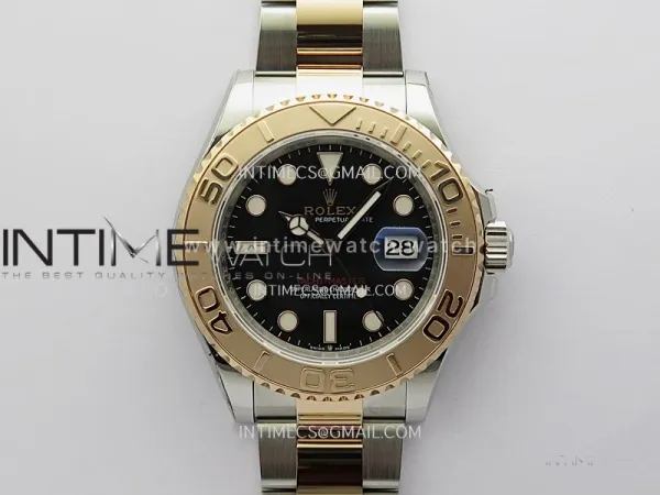 Yacht-Master 126621 SS/RG TWSF 1:1 Best Edition Black Dial On SS/RG Bracelet SA3235