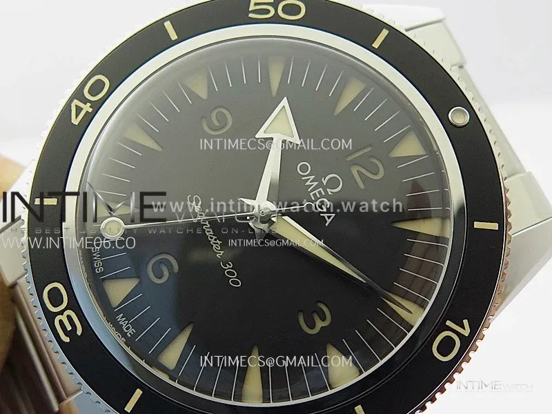 Seamaster 300 Master Spectre 234.30.41.21.01.001 SS VSF Best Edition Black Dial on Bracelet A8912