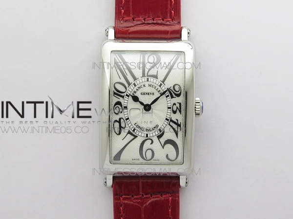 Long Island Ladies SS ZF 1:1 Best Edition on Red Leather Strap Ronda Quartz