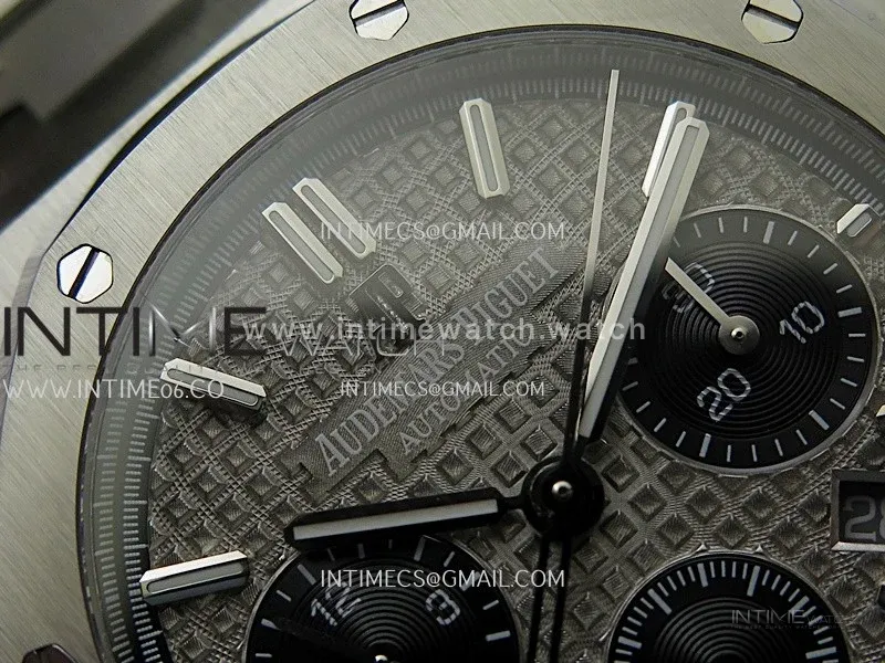 Royal Oak Chrono 26331ST SS IPF 1:1 Best Edition Gray Dial Black Subdial on SS Bracelet A7750