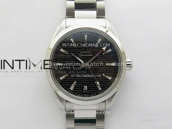 Aqua Terra 150M Master Chronometers N1F Best Edition Black Textured Dial on SS Bracelet A8900