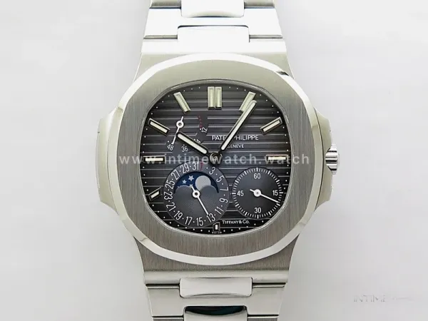 Nautilus 5712-1A 001 SS PPF 1:1 V4+ Best Edition Tiffany & Co Blue Dial on SS Bracelet PPF240 (Free tool)