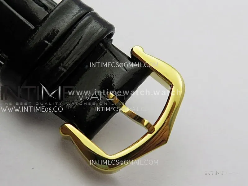 Tank Francaise Ladies 21.2mm YG 8848F 1:1 Best Edition Silver Dial on Black Leather Strap Ronda Quartz V2