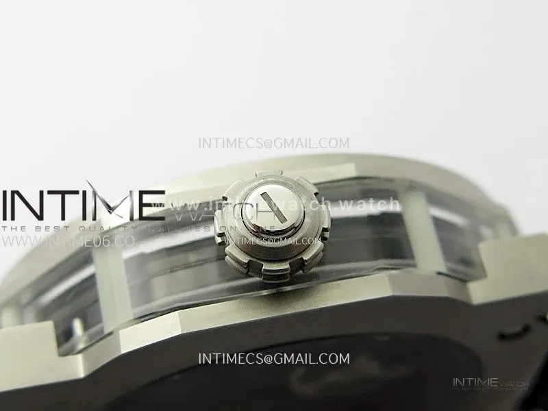 Octo 102910 SS AXF Best Edition Skeleton Dial on Black Leather Strap Asian BVL206 Tourbillon Movement