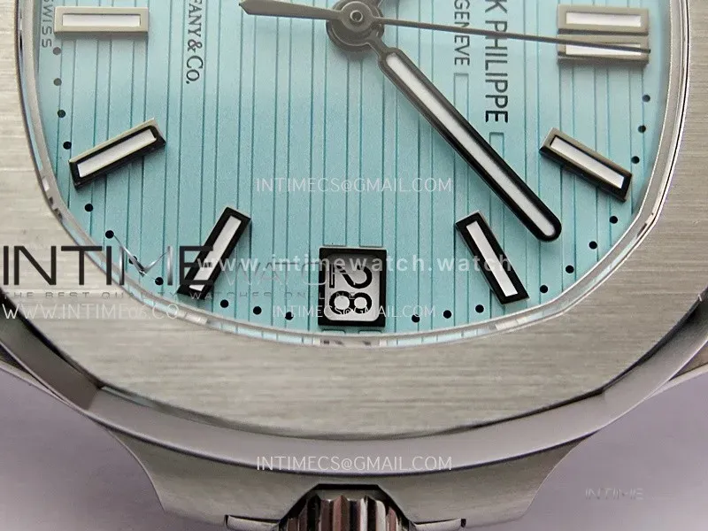 Nautilus 5711 3KF 1:1 Best Edition Tiffany Blue Dial on SS Bracelet A324 Super Clone V2