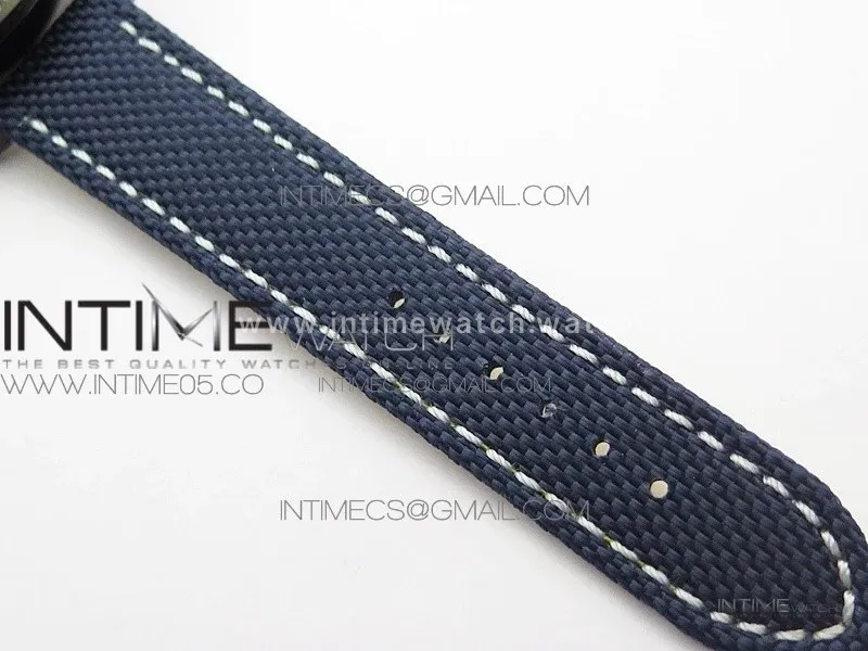 Avenger Bandit V13317 Titanium DLC B50 Best Edition Blue Dial Numbers Makers on Blue Nylon strap A7750
