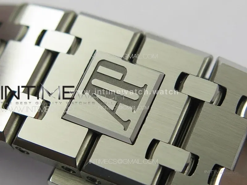 Royal Oak 41mm 15500 SS ZF 1:1 Best Edition White Textured Dial on SS Bracelet A4302 Super Clone V3