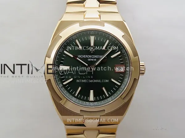 Overseas 4520V RG 8F Best Edition Green Dial on RG Bracelet A5100