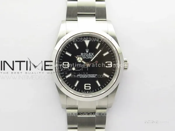 Explorer 124270 36mm V2 904L Steel GMF 1:1 Best Edition Black Dial on SS Bracelet VR3230