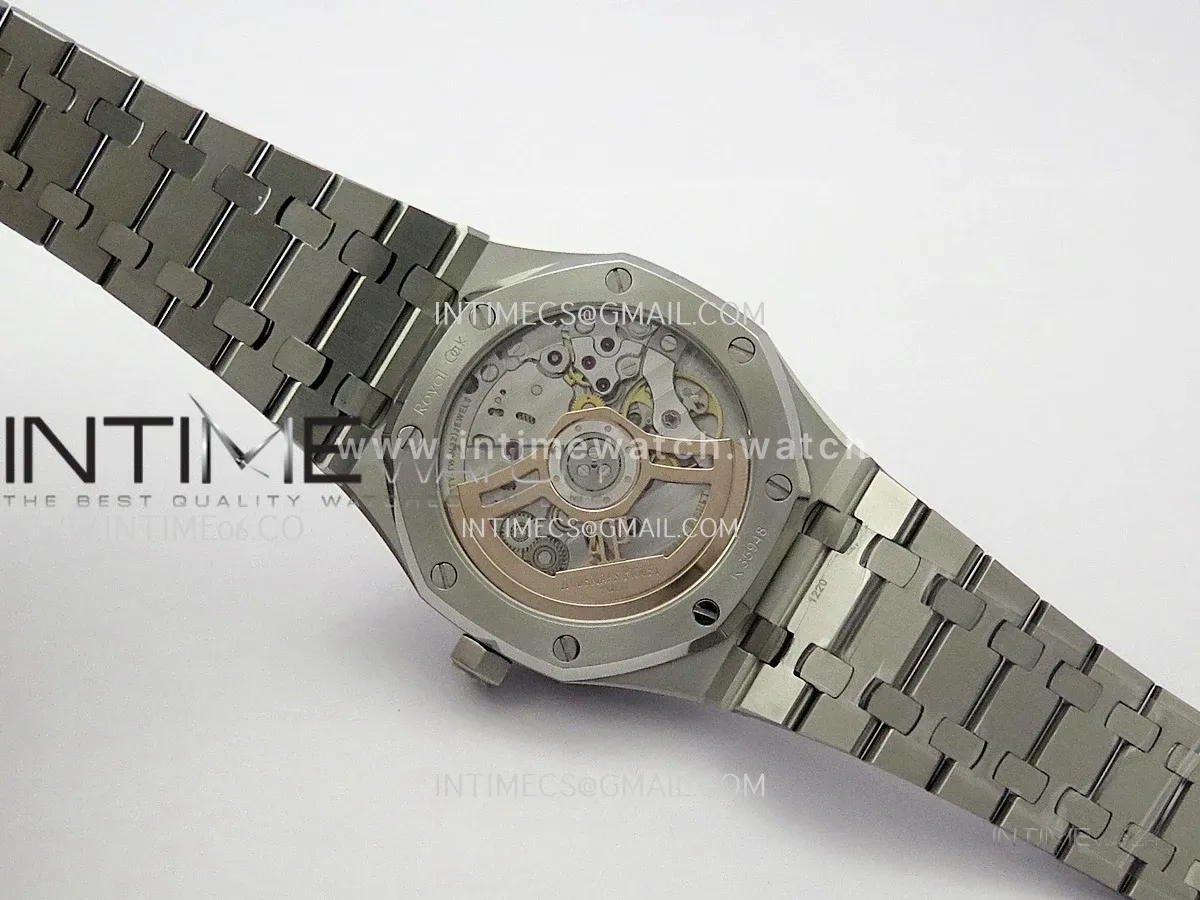 Royal Oak 41mm 15510 SS JF 1:1 Best Edition Silver Dial On SS Bracelet Super Clone DD4302 (Free Sprung Look)